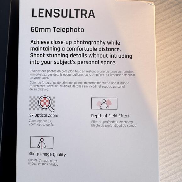 ShiftCam LensUltra 60mm Telephoto Lens Mobile Phone Camera 2x Optical Zoom‎ Kit - Picture 7 of 12